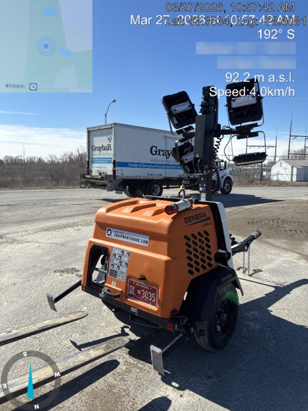 2023 Generac MLT2 Diesel, Flex Switch 120V Input, Powerzone Controller, 
(4) 320W LED Lights, 4kW Generator, 39.9 Gal Fuel Tank, 2" Ball, T3