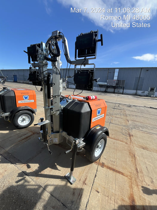 2024 Wanco WLTT-4MM4K Diesel, Deep Sea Controller, Shore Power Plug, Auto Start, (4) 350W LED Floodlights, 4kW Generator, 60 Gal Fuel Tank, 2" Ball, T3