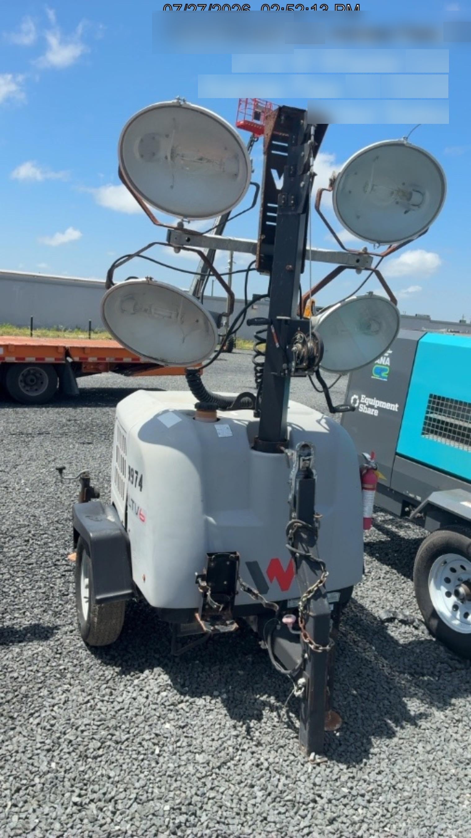 Wacker Neuson LTV6K-MH Wacker Neuson LTV6K Towable Light Tower