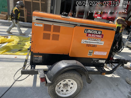 2021 Lincoln Electric Vantage 322 Vantage 322 Ready Pak 3 w/ Telematics & Decals, ORANGE (includes trailer, cable rack, fender light kit)