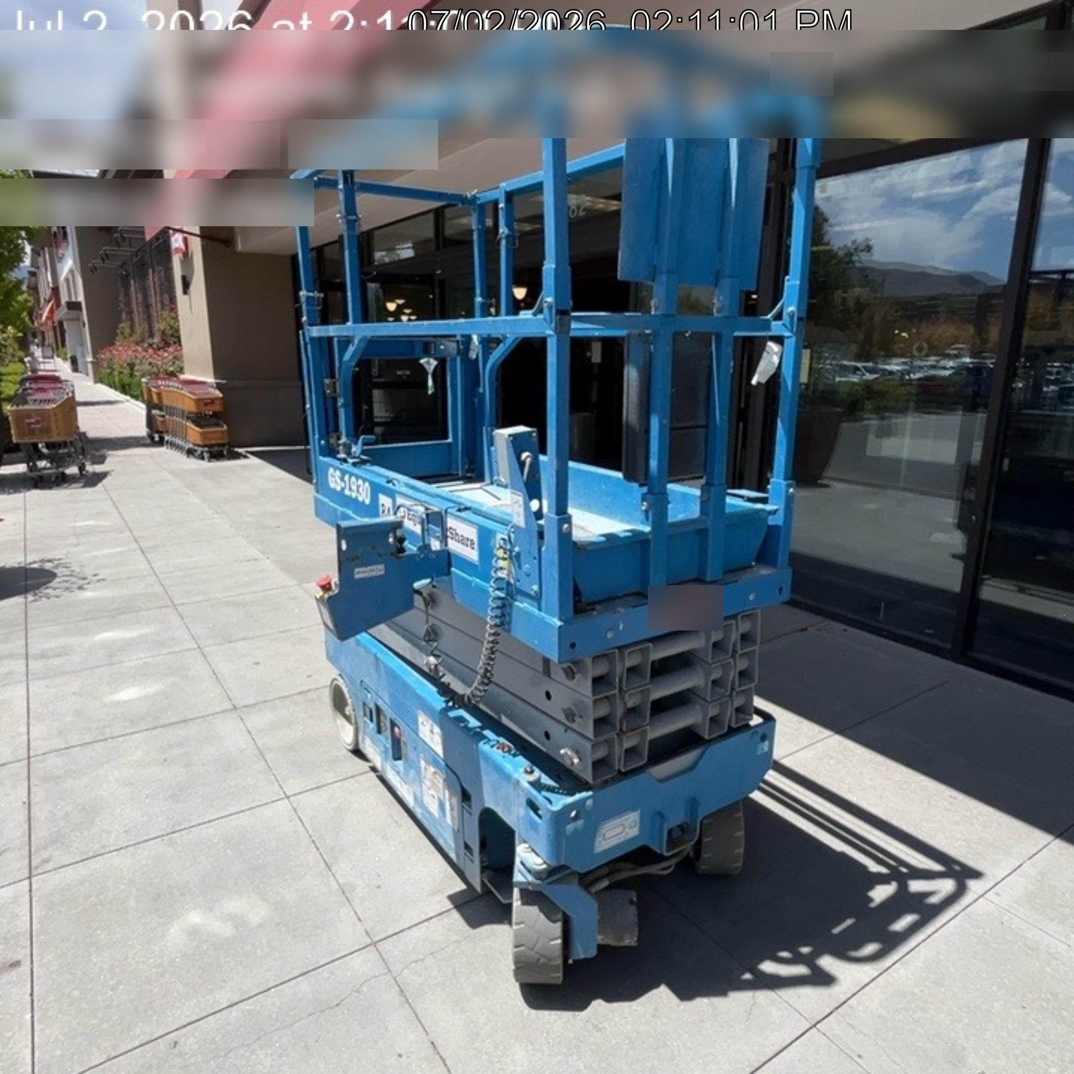 2020 Genie GS-1930 Solid Non Marking Tires, Beacon, Folding rails with half height swing gate, 800W Inverter