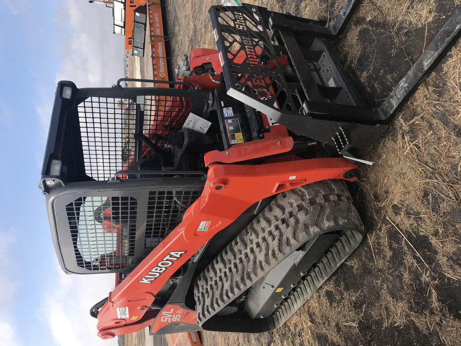 2020 Kubota SVL95-2SHC Cab, Rubber Tracks, Hydraulic Quick Coupler
