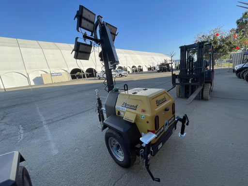 2022 Allmand NLV3GR (4) LED Light Fixture 350W, 23' Vertical Mast, 3kW Prime, Towable, ES Decals, T3