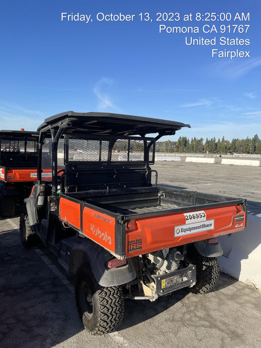 2022 Kubota RTV-X1140W-H Plastic Canopy, Windshield Acrylic Clear, LED Strobe Light, Wire Harness Kit, Back up Alarm