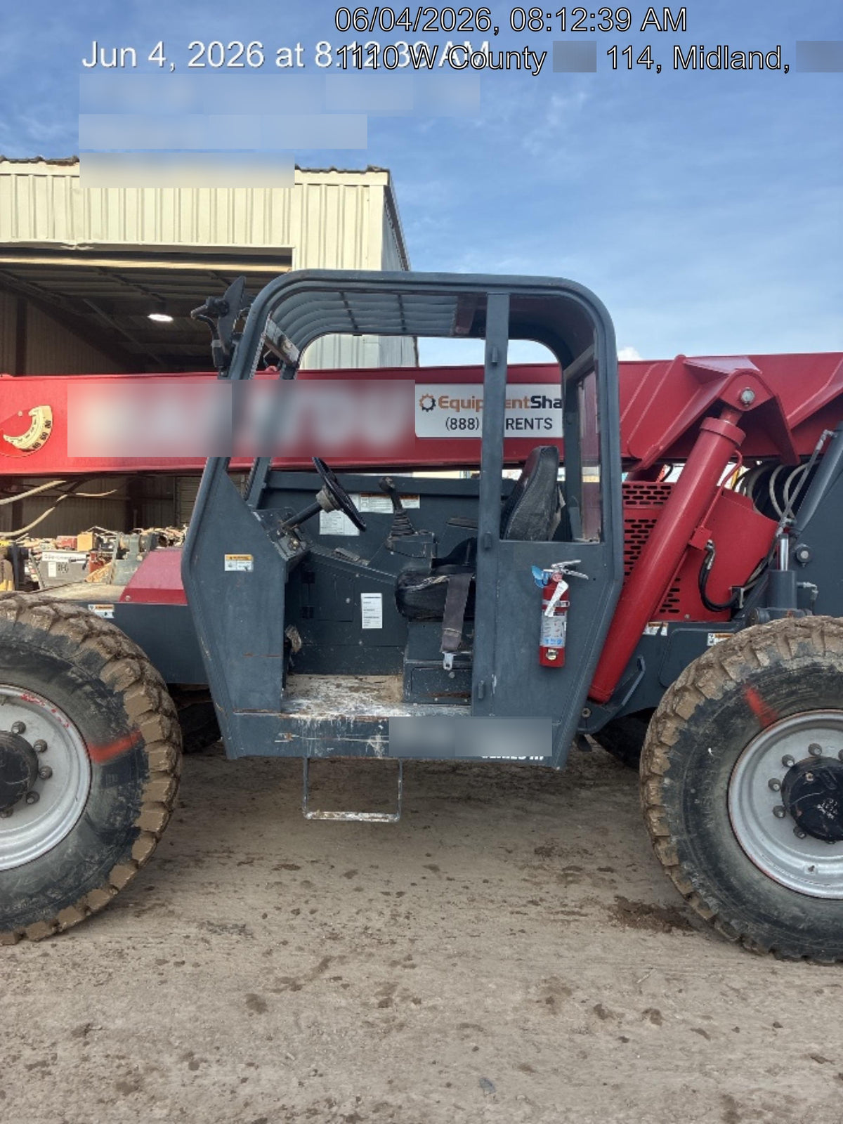 2018 Manitou 12042 Manitou MTA 12042 w/Open ROPS, Work Lights/Strobe, Aux Hyd, Solid Tires, Lift Hook, 66" Carriage, 72" Forks, Outriggers
