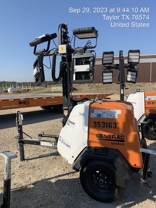 2023 Generac MLT2 Diesel, Flex Switch 120V Input, Powerzone Controller, (4) 320W LED Lights, 4kW Generator, 39.9 Gal Fuel Tank, 2" Ball, T3