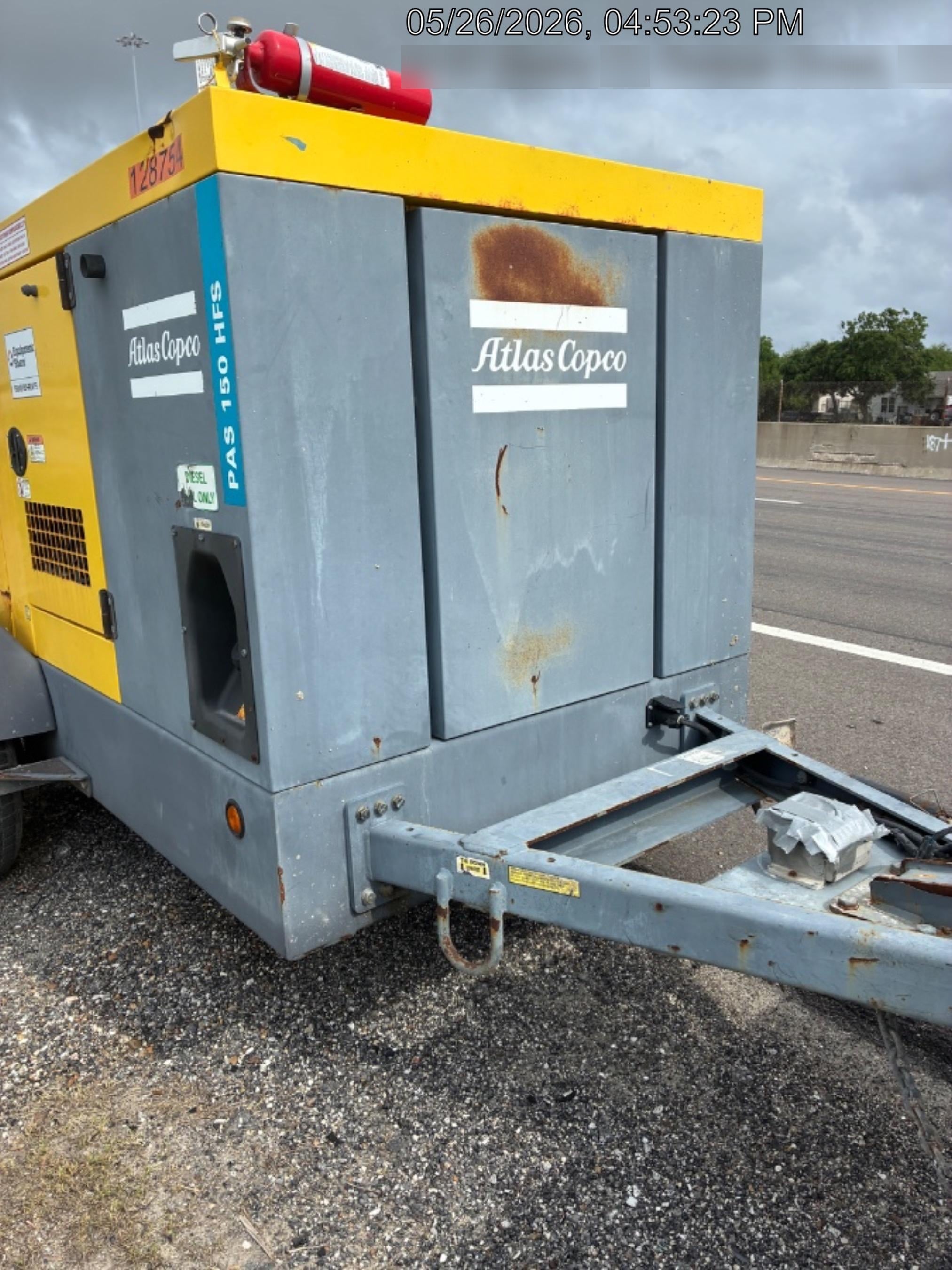 2020 ATLAS COPCO PAS 150 HF CS Enclosed