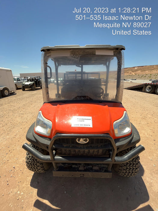 2022 Kubota RTV-X1140W-H Plastic Canopy, Windshield Acrylic Clear, LED Strobe Light, Wire Harness Kit, Back up Alarm