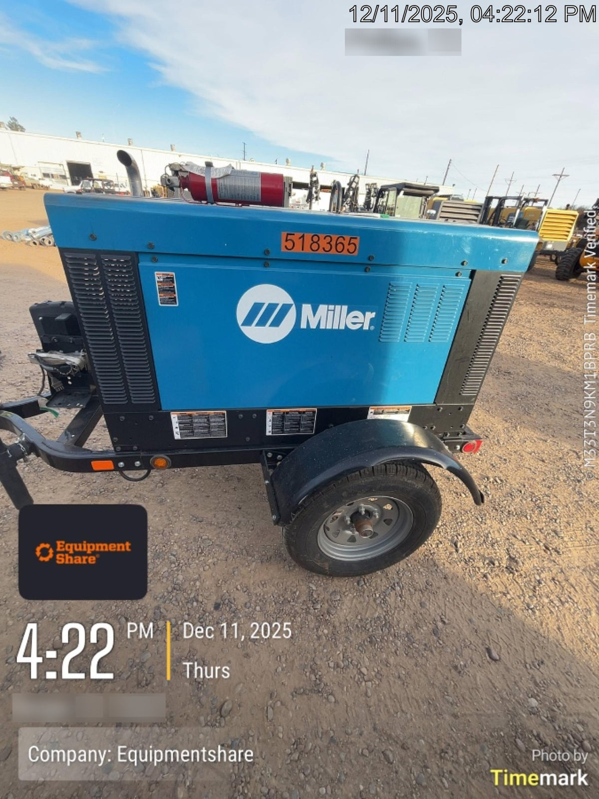2025 MILLER ELECTRIC BIG BLUE 400