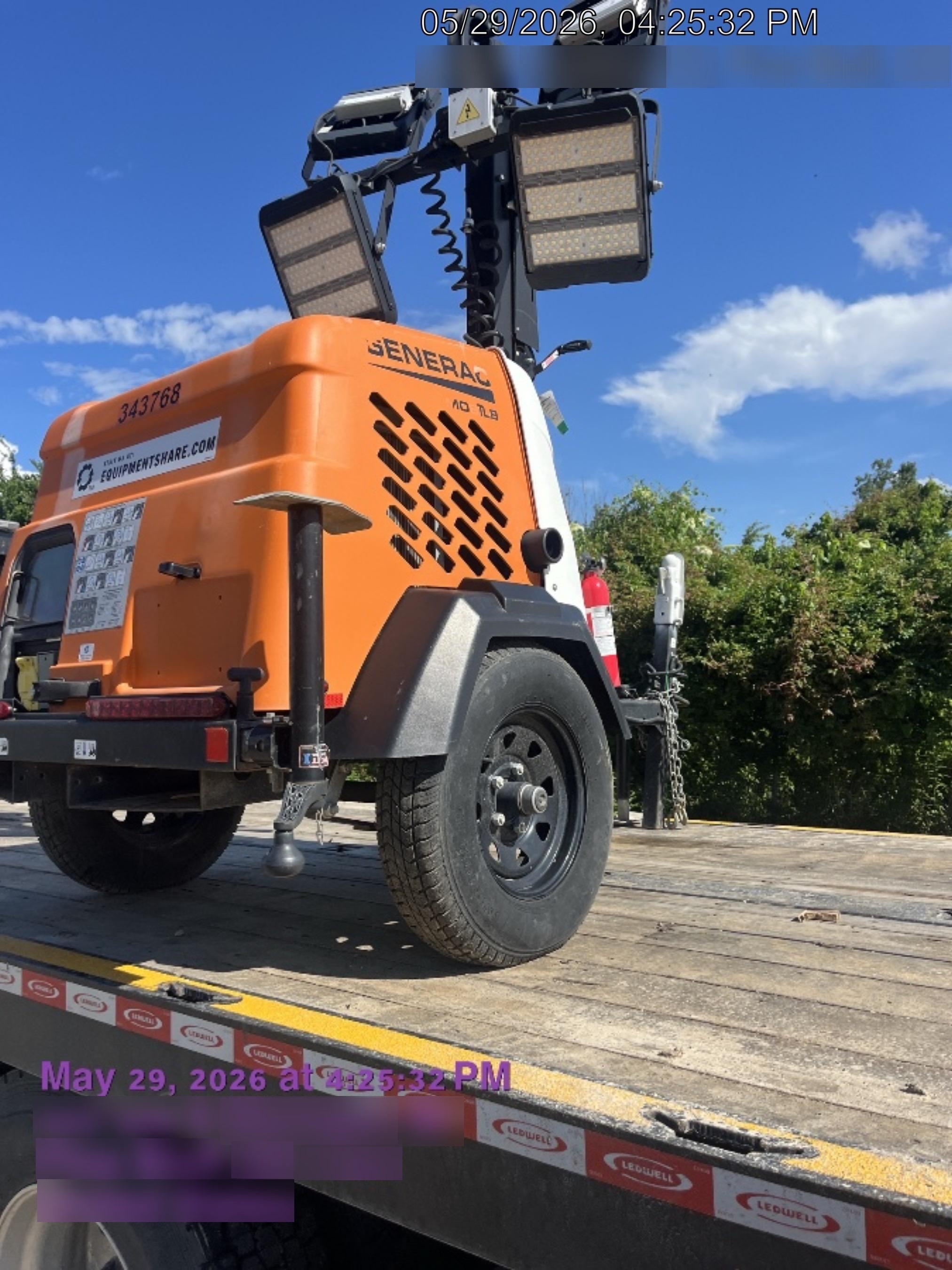 2023 Generac MLT2 Diesel, Flex Switch 120V Input, Powerzone Controller, (4) 320W LED Lights, 4kW Generator, 39.9 Gal Fuel Tank, 2" Ball, T3