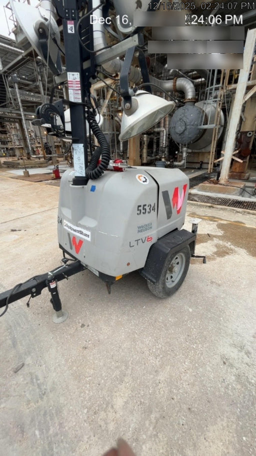2017 Wacker Neuson LTV6L-MH Wacker Neuson 6 kW Towable Light Generator