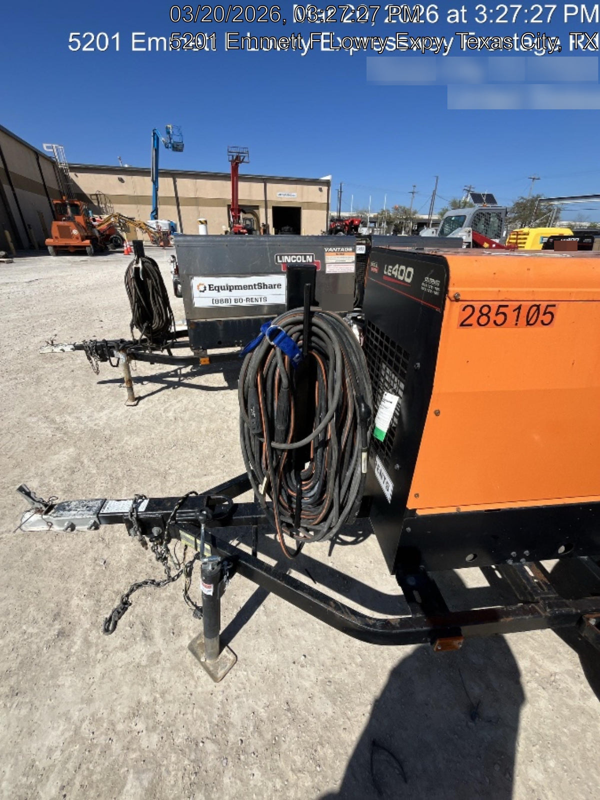 2022 Lincoln Electric LE400 Kubota V1505, Trlr, Cable Rack, Light Kit, ES Decals, T3