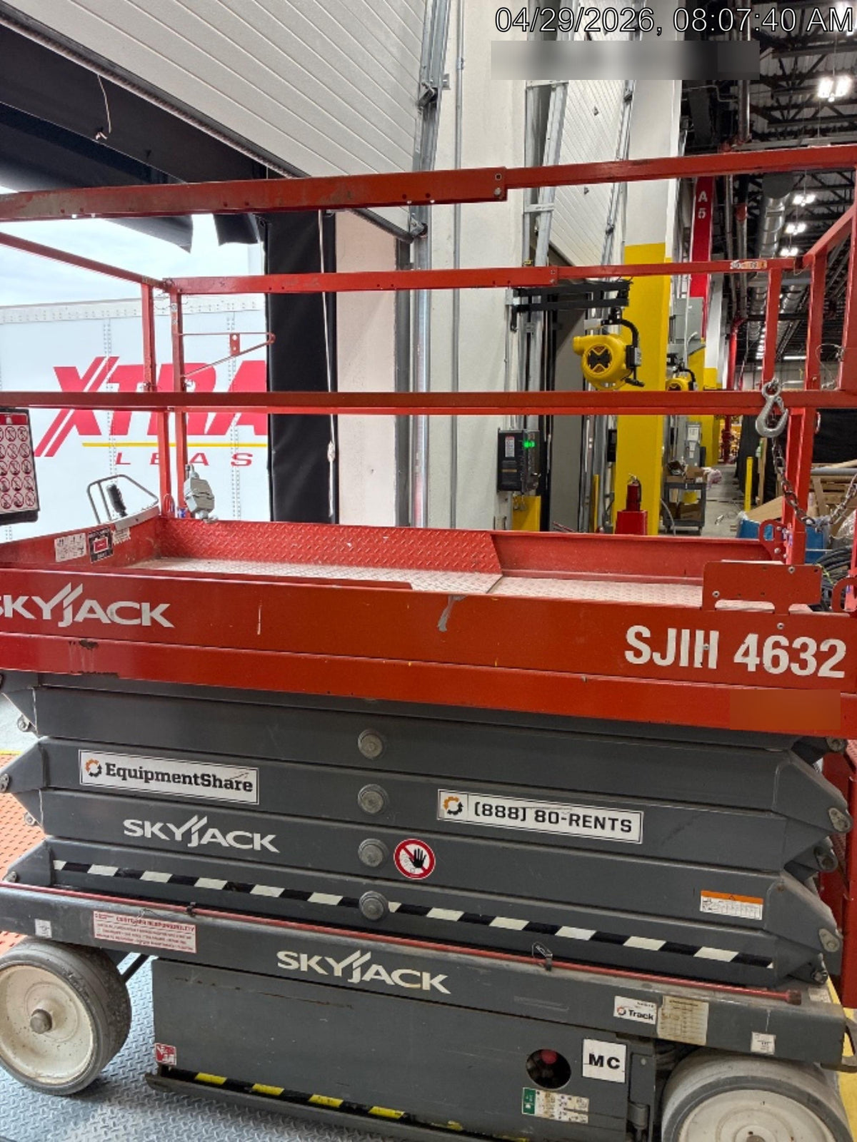 2018 Skyjack SJIII-4632 Standard Rental Specs