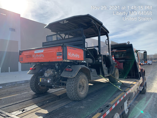2022 Kubota RTV-X1140W-H Plastic Canopy, Windshield Acrylic Clear, LED Strobe Light, Wire Harness Kit, Back up Alarm