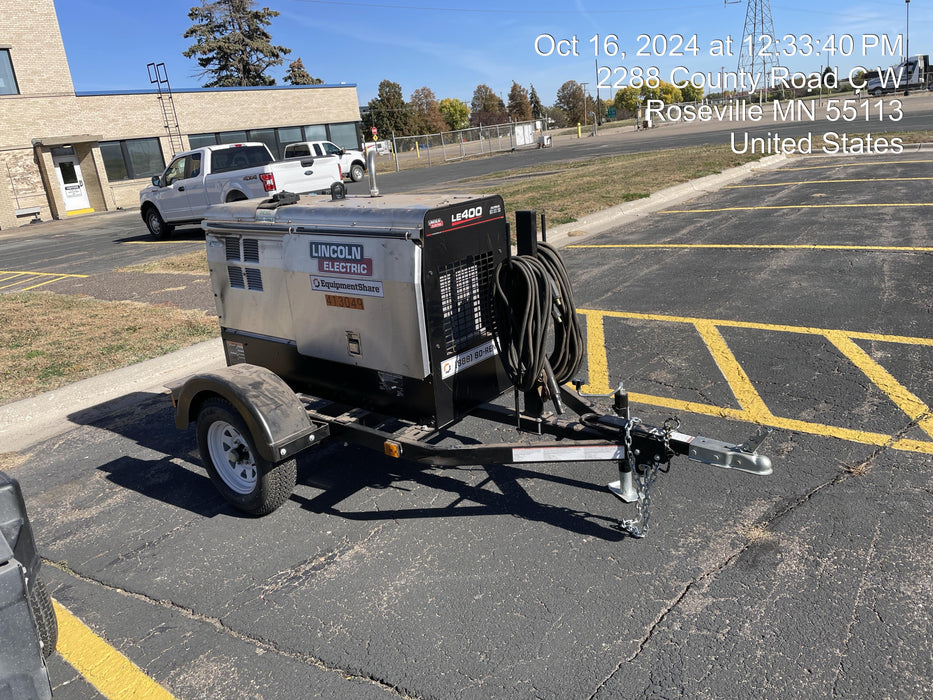 2024 Lincoln Electric LE400 Kubota V1505, Trlr, Cable Rack, Light Kit, ES Decals, T3