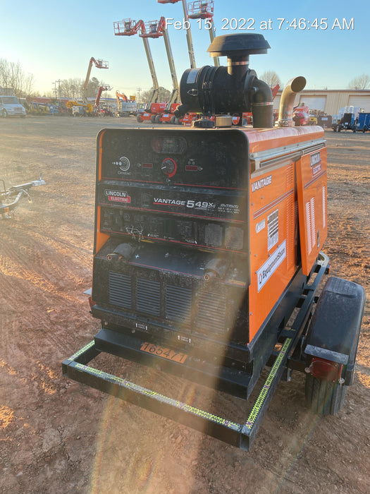 2021 Lincoln Electric Vantage 549X Ready Pak 3, ORANGE (includes trailer, cable rack, fender light kit)