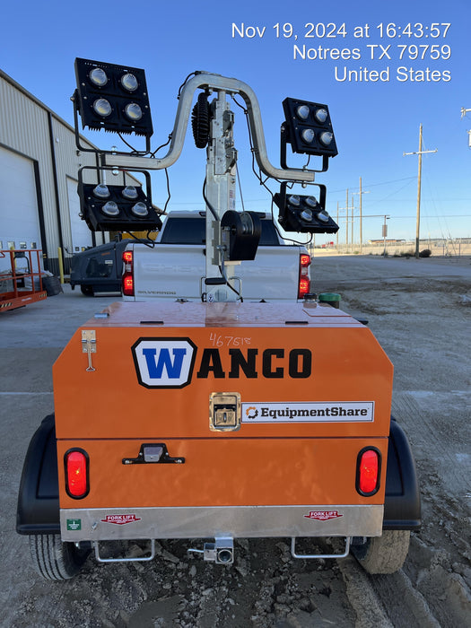 2024 Wanco WLTT-4MM4K Diesel, Deep Sea Controller, Shore Power Plug, Auto Start, (4) 350W LED Floodlights, 4kW Generator, 60 Gal Fuel Tank, 2" Ball, T3