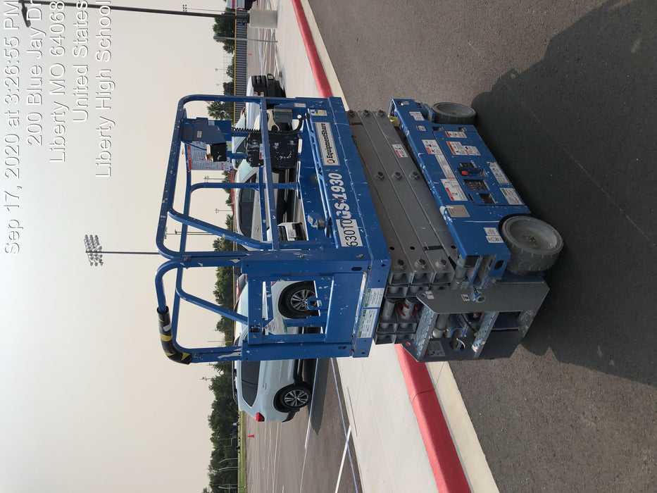 2020 Genie GS-1930 Solid Non Marking Tires, Beacon, Folding rails with half height swing gate