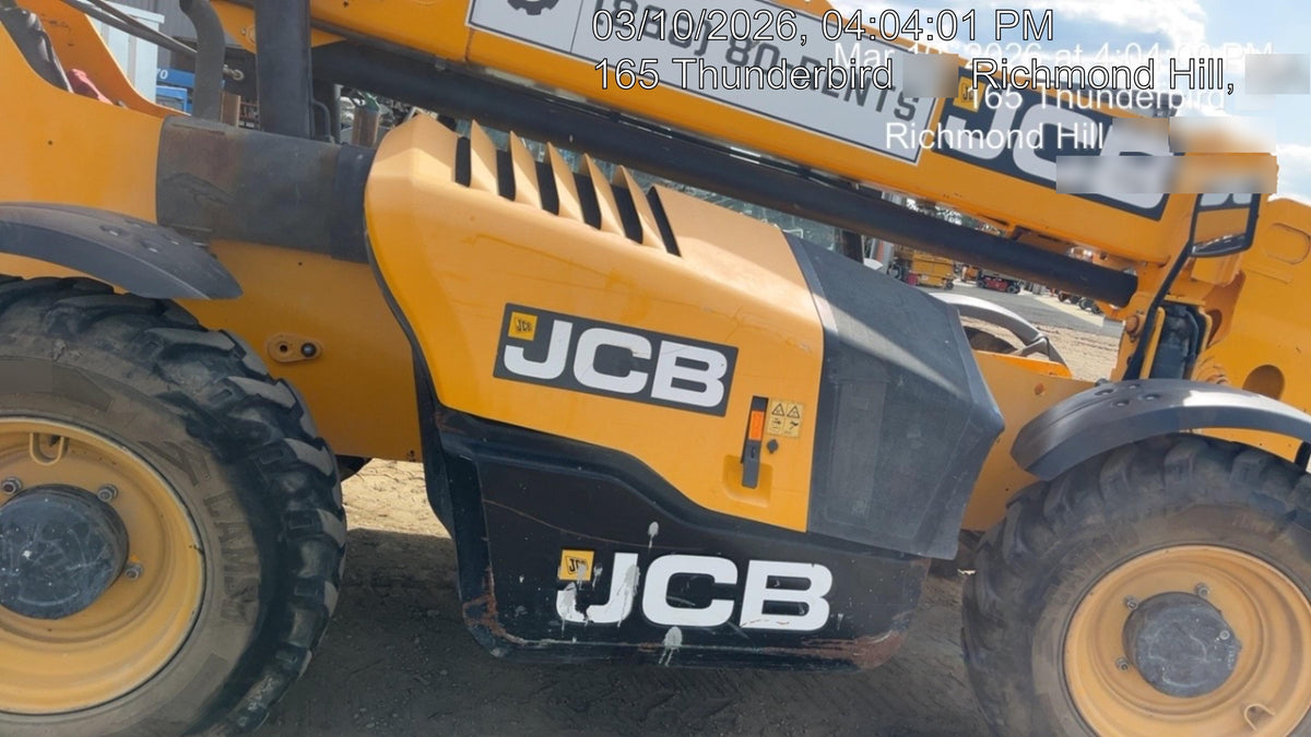 2019 JCB 506-36 Canopy, 74 HP, FF Tires, STD Worklight, Beacon, Aux Hydraulics, Lifting Eye, Back up Alarm, 48" Carriage, 48" Forks