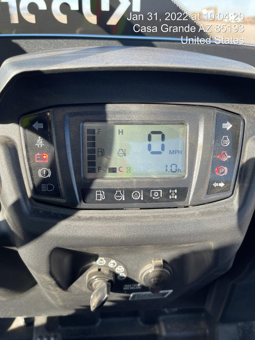 2022 Kubota RTV-X1140W-H Plastic Canopy, Windshield Acrylic Clear, LED Strobe Light, Wire Harness Kit, Back up Alarm