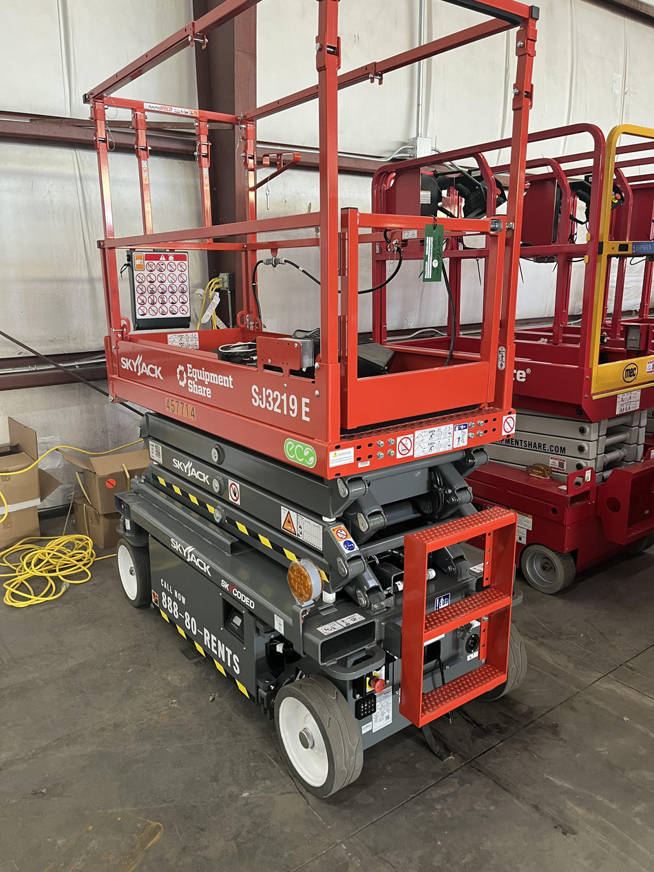 2024 Skyjack SJ3219 Electric Drive, Sld NM Tires, DBcns, RFRails, Power to Platform, T3 + Access Control
