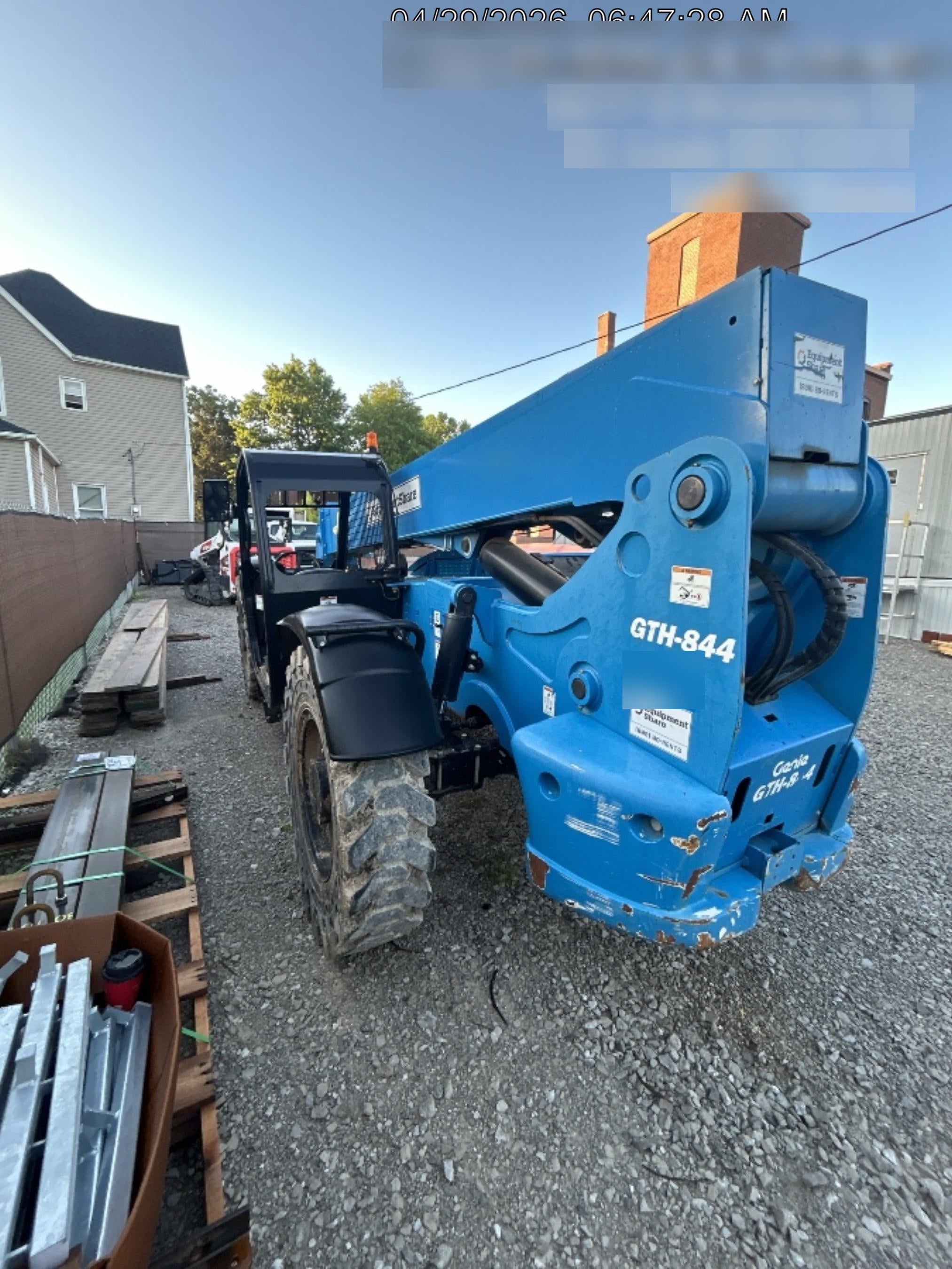 2018 Genie GTH-844 Genie GTH-844 w/ROPS, Work Lights, Solid Tires, RH Cab Mesh, Beacon, 60" Carriage and Forks