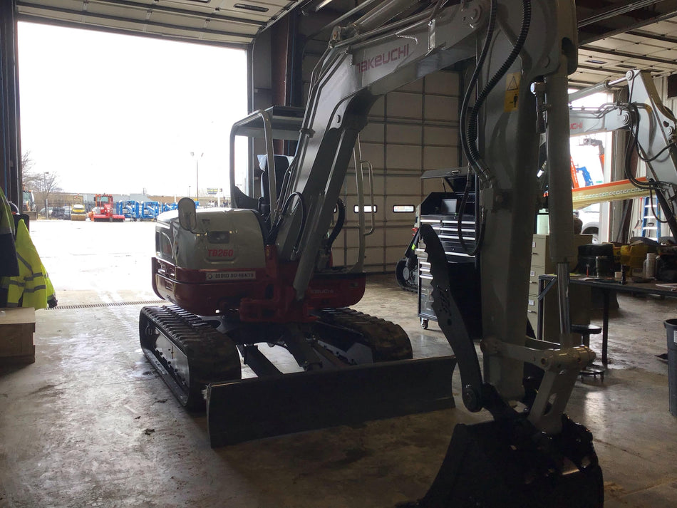 2019 Takeuchi TB260 Takeuchi TB260 Canopy w/Rubber Tracks, Auxiliary Hydraulics, Standard Blade, Manual QC