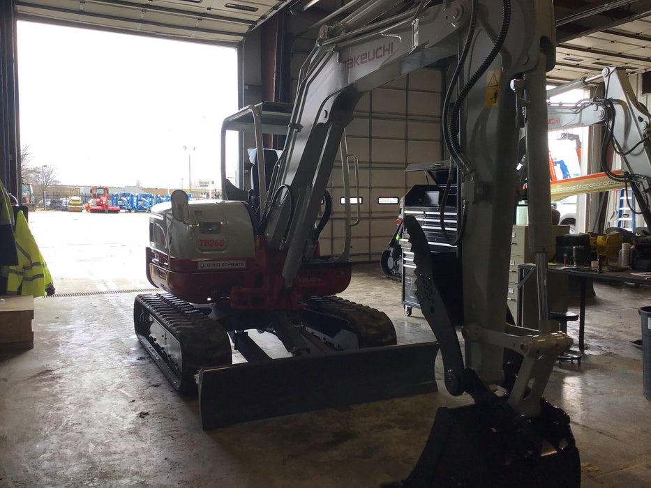 2019 Takeuchi TB260 Takeuchi TB260 Canopy w/Rubber Tracks, Auxiliary Hydraulics, Standard Blade, Manual QC