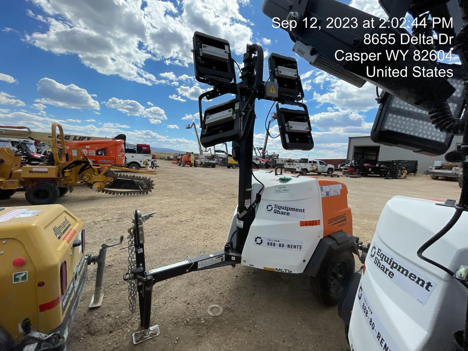 2023 Generac MLT2 Diesel, Flex Switch 120V Input, Powerzone Controller, (4) 320W LED Lights, 4kW Generator, 39.9 Gal Fuel Tank, 2" Ball, T3