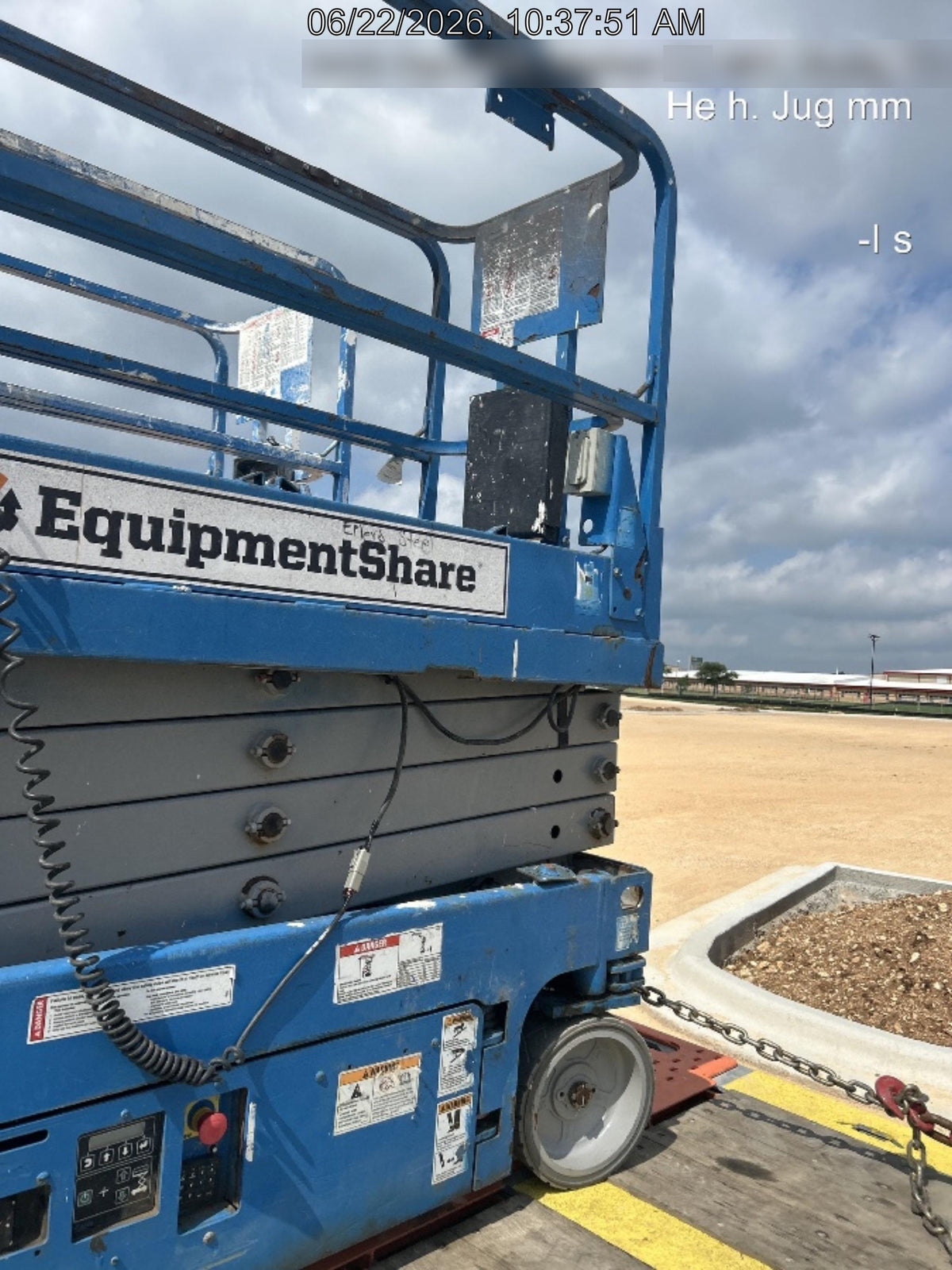2017 Genie GS-1930 Genie GS-1930 Lift w/Fixed Rail and Chain Entry
