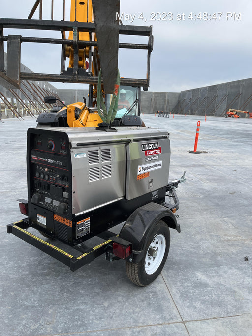 2022 Lincoln Electric Vantage 322 Trlr Mounted, Cable Rack, Light Kit