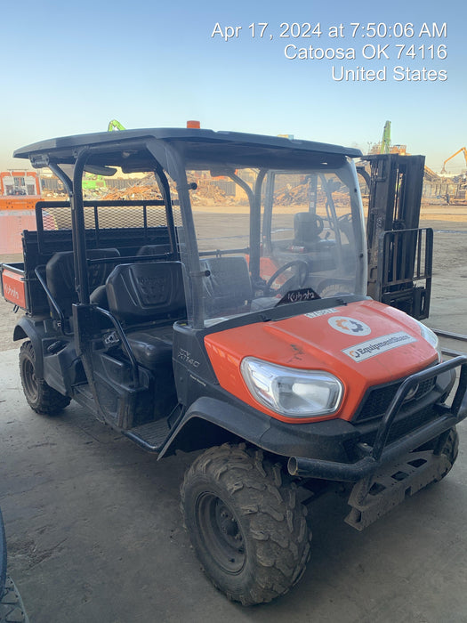 2022 Kubota RTV-X1140W-H Plastic Canopy, Windshield Acrylic Clear, LED Strobe Light, Wire Harness Kit, Back up Alarm