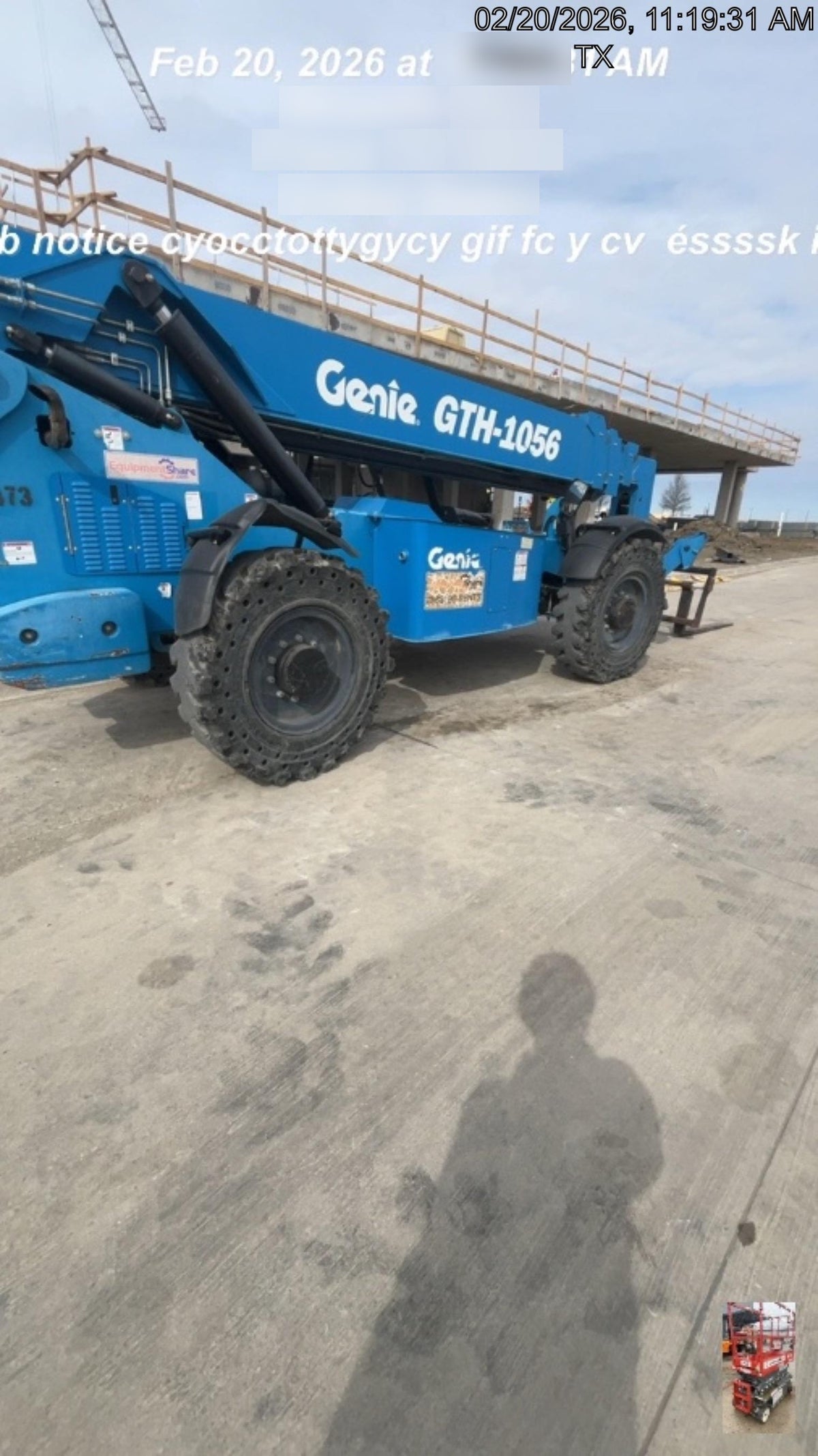 2017 Genie GTH-1056 Open Cab/Solid Tires
