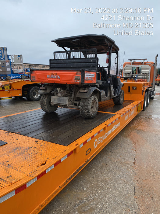 Kubota RTV-X1140W-H 4WD utility cart -LED strobe -Windshield tempered glass -Plastic canopy -Wire harness kit -Backup alarm