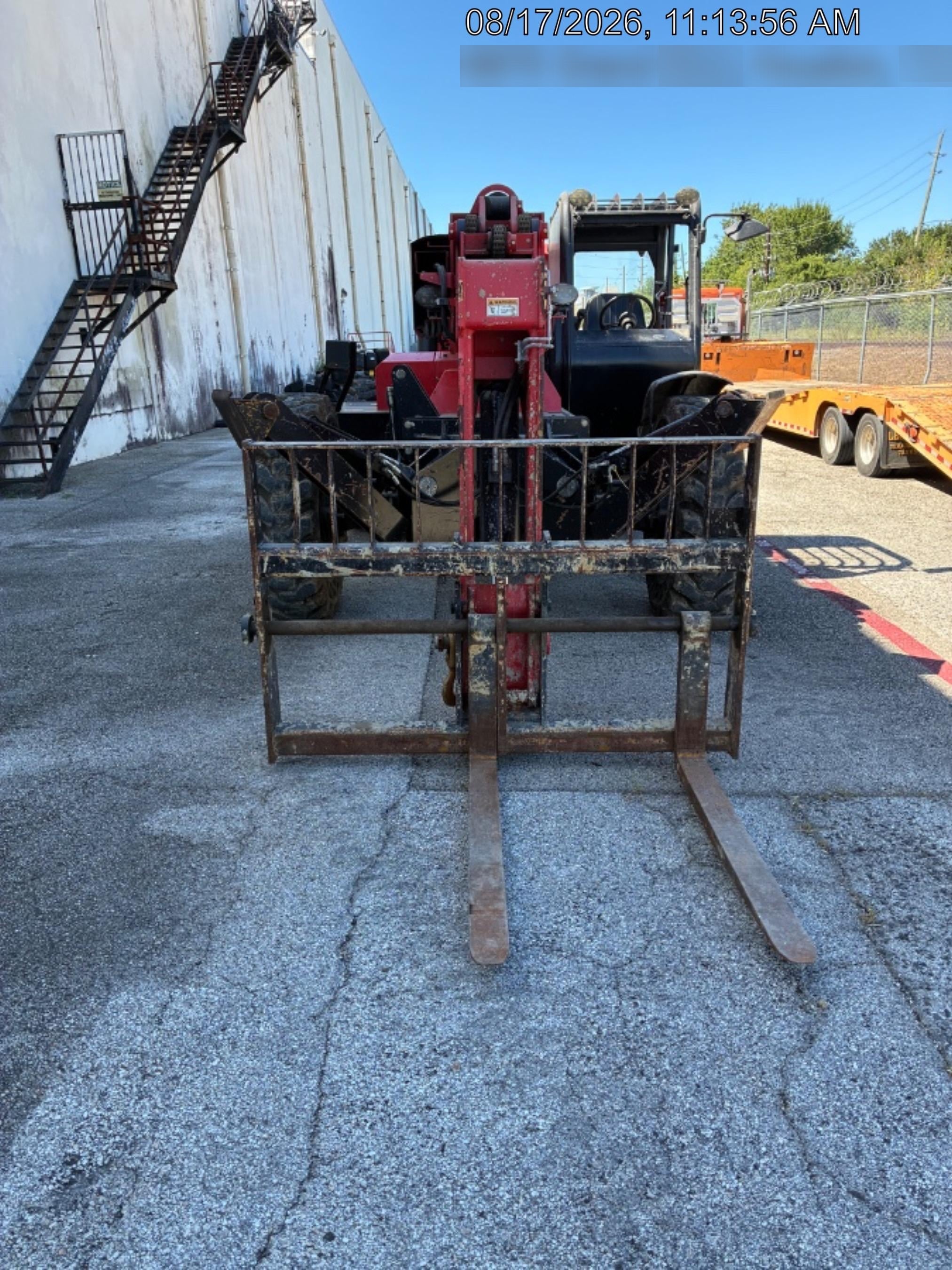 2019 Manitou MTA10055 Canopy, 120 HP, Solid Tires, Work Lights, Lift Hook, Auxiliary Hydraulics w/66" Carriage and 60" Forks