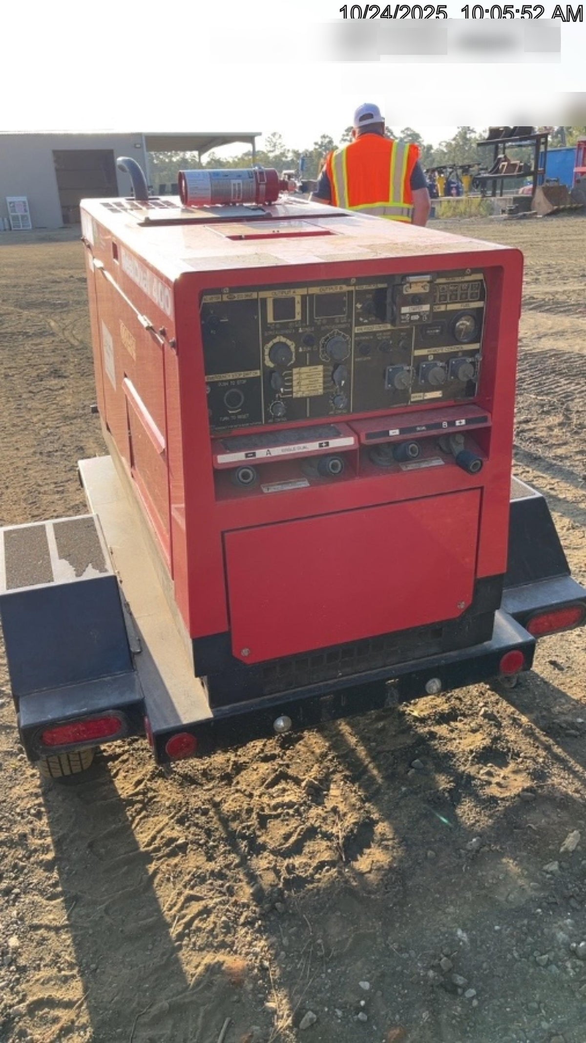 2022 Shindaiwa DGW400MDL Kubota D902 Engine, 23 HP, Dual Op Welder, Wire, Arc, Droop Stick, Tig, and CC Stick Functionality, Simulphase, 3 Phase and 1 Phase Gen Output, Single Axle NB Trlr, Slr Trckl Chrg 12V 12W, Fire Ext