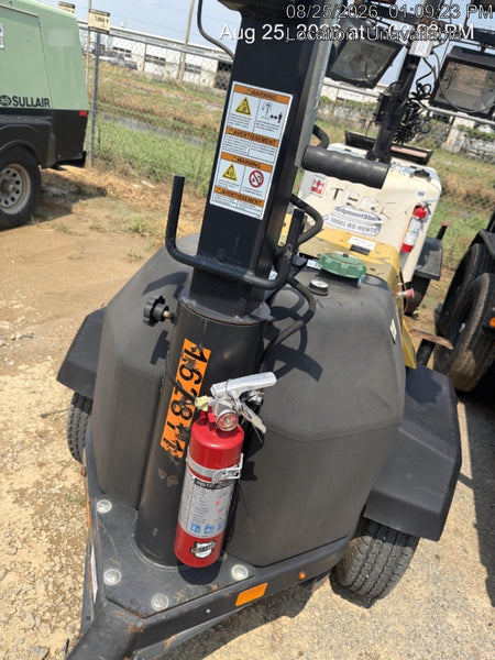 2021 Allmand NLV3GR (4) LED Light Fixture 350W, 23' Vertical Mast, 3kW Prime, Towable, Deep Sea L401, Leveling Jacks, Yanmar T4F 5.8hp