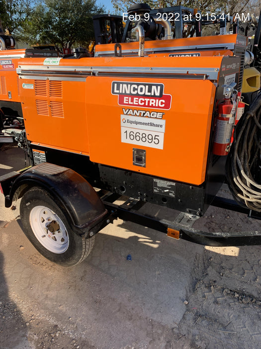 2021 Lincoln Electric Vantage 322 Vantage 322 Ready Pak 3 w/ Decals, ORANGE (includes trailer, cable rack, fender light kit) NO Telematics