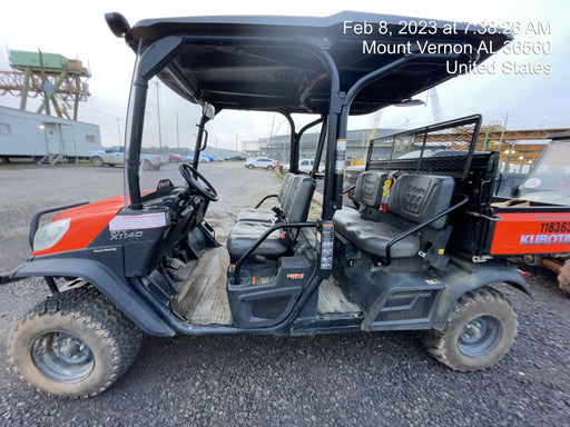 Kubota RTV-X1140W-H Canopy, 4-Seater, Diesel, Windshield Acrylic Clear, LED Strobe, Backup Alarm