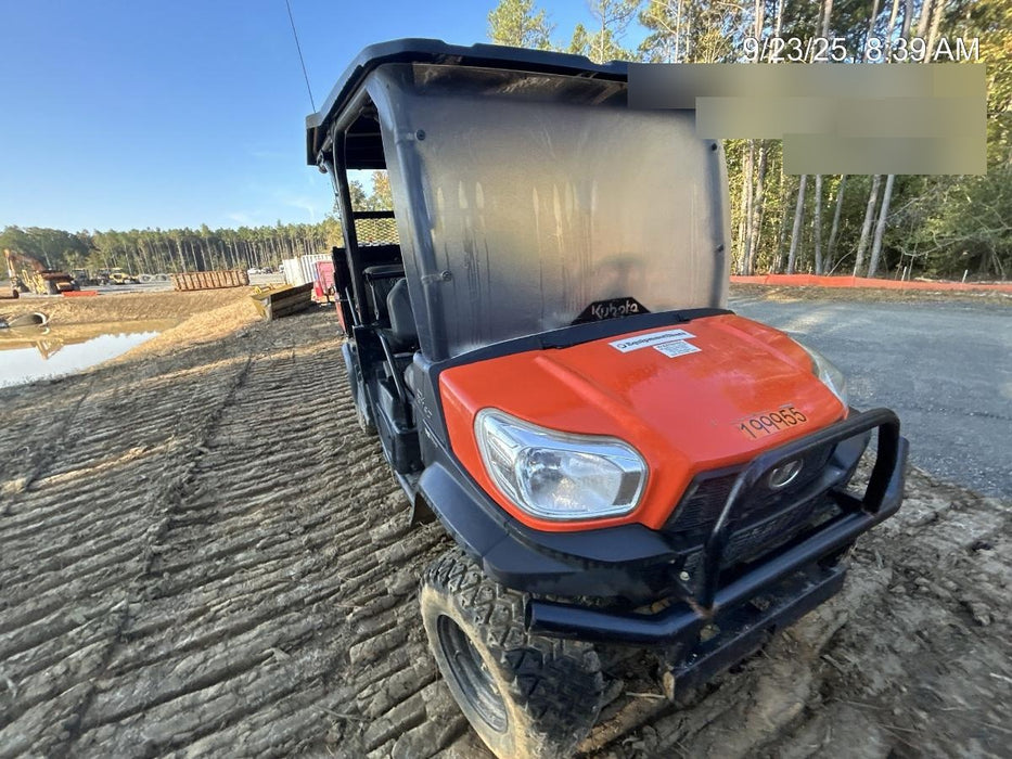 2022 Kubota RTV-X1140W-H Plastic Canopy, Windshield Acrylic Clear, LED Strobe Light, Wire Harness Kit, Back up Alarm