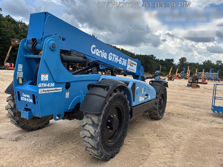 2018 Genie GTH-636 Genie GTH-636 w/Open ROPS, Work Lights, Solid Tires, RH Cab Mesh, Beacon, 48" Carriage and Forks