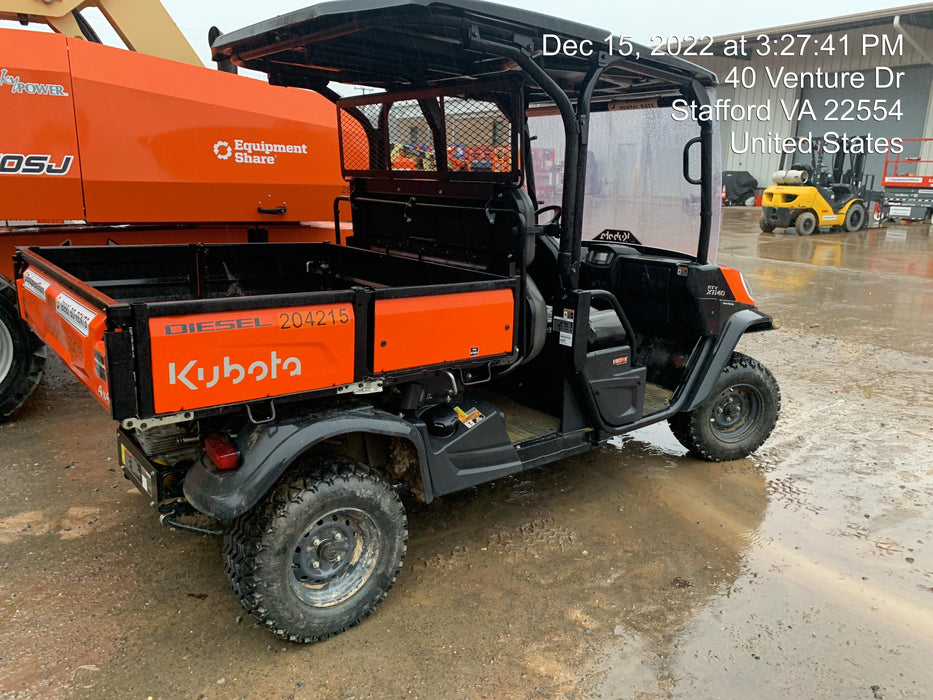 2022 Kubota RTV-X1140W-H Plastic Canopy, Windshield Acrylic Clear, LED Strobe Light, Wire Harness Kit, Back up Alarm