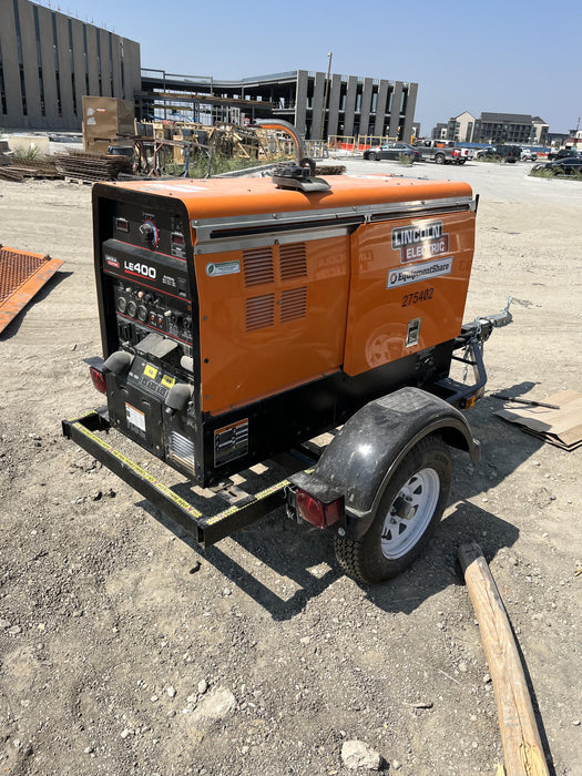 2022 Lincoln Electric LE400 Kubota V1505, Trlr, Cable Rack, Light Kit, ES Decals, T3