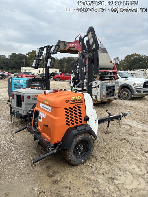 2025 Generac MLTS-4 Diesel, Mitsubishi L2E, 7.1 hp @1800 rpm, Flex Switch 120V Input, Powerzone Controller, (4) 320W LED Lights, 4kW Generator, 39.9 Gal Fuel Tank, 2" Ball, ES Decals