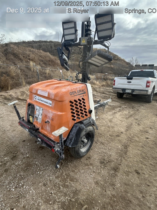 2023 Generac MLT2 Diesel, Flex Switch 120V Input, Powerzone Controller, 
(4) 320W LED Lights, 4kW Generator, 39.9 Gal Fuel Tank, 2" Ball, T3