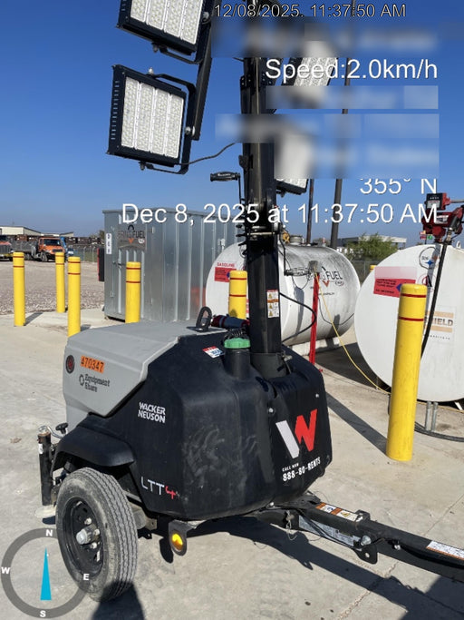 2024 Wacker Neuson LTT4 Diesel, Kohler KDW702, Deep Sea Controller, Auto Start, LED 320W, Bypass Outlet, T3