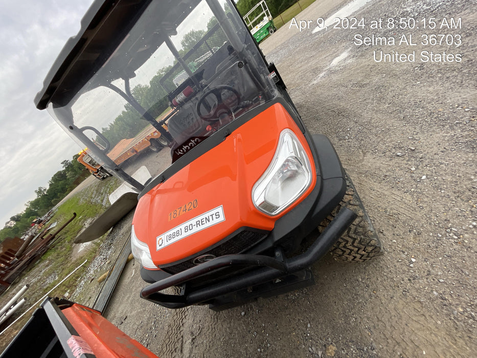 2021 Kubota RTV-X1140W-H Plastic Canopy, Windshield Acrylic Clear, LED Strobe Light, Wire Harness Kit, Back up Alarm
