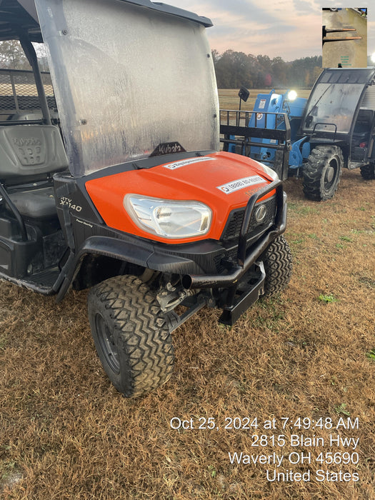 2022 Kubota RTV-X1140W-H Plastic Canopy, Windshield Acrylic Clear, LED Strobe Light, Wire Harness Kit, Back up Alarm