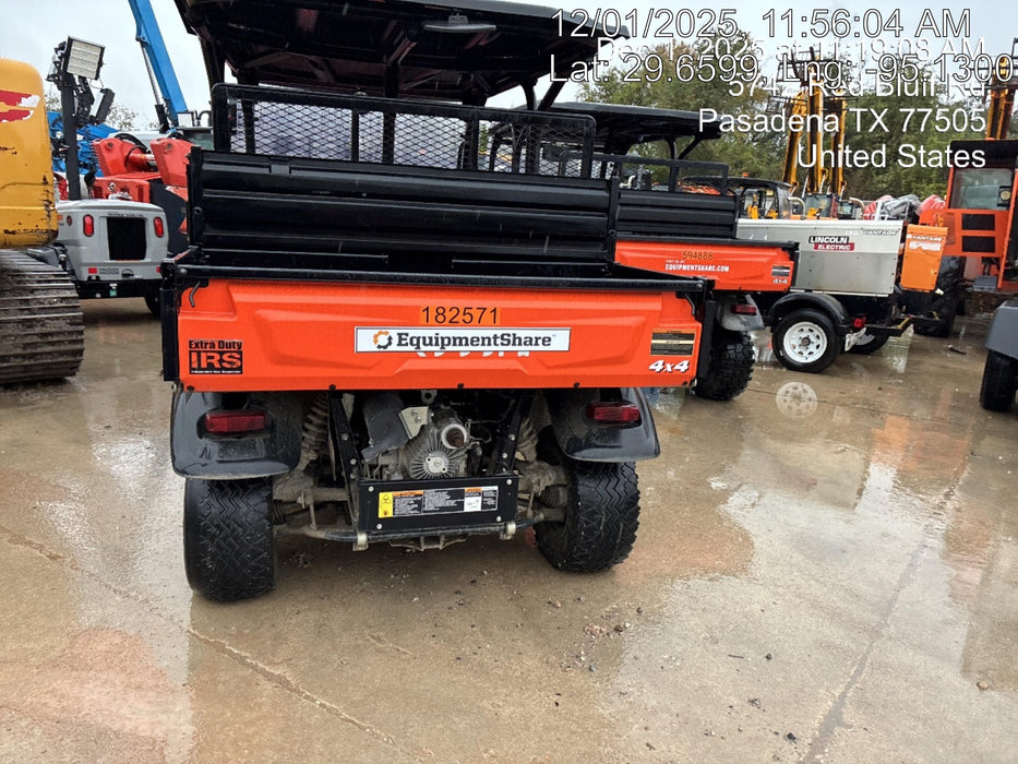 2021 Kubota RTV-X1140W-H Plastic Canopy, Windshield Acrylic Clear, LED Strobe Light, Wire Harness Kit, Back up Alarm
