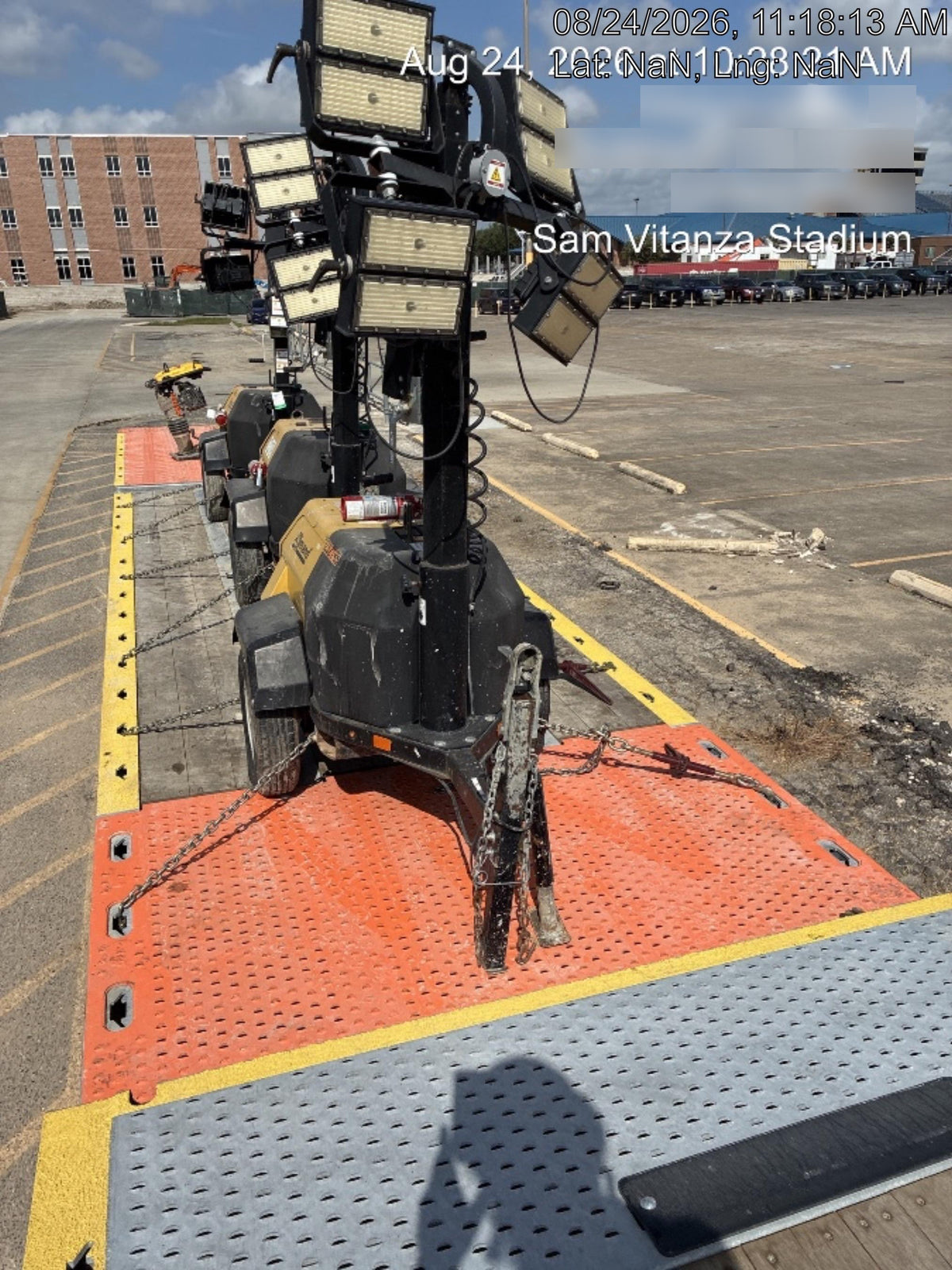 2022 Allmand NLV3GR (4) LED Light Fixture 350W, 23' Vertical Mast, 3kW Prime, Towable, Deep Sea L401, Leveling Jacks, Yanmar T4F 5.8hp